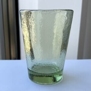Fire and Light Recycled Glass 12oz Tumbler Olive Green - 4 3/4”